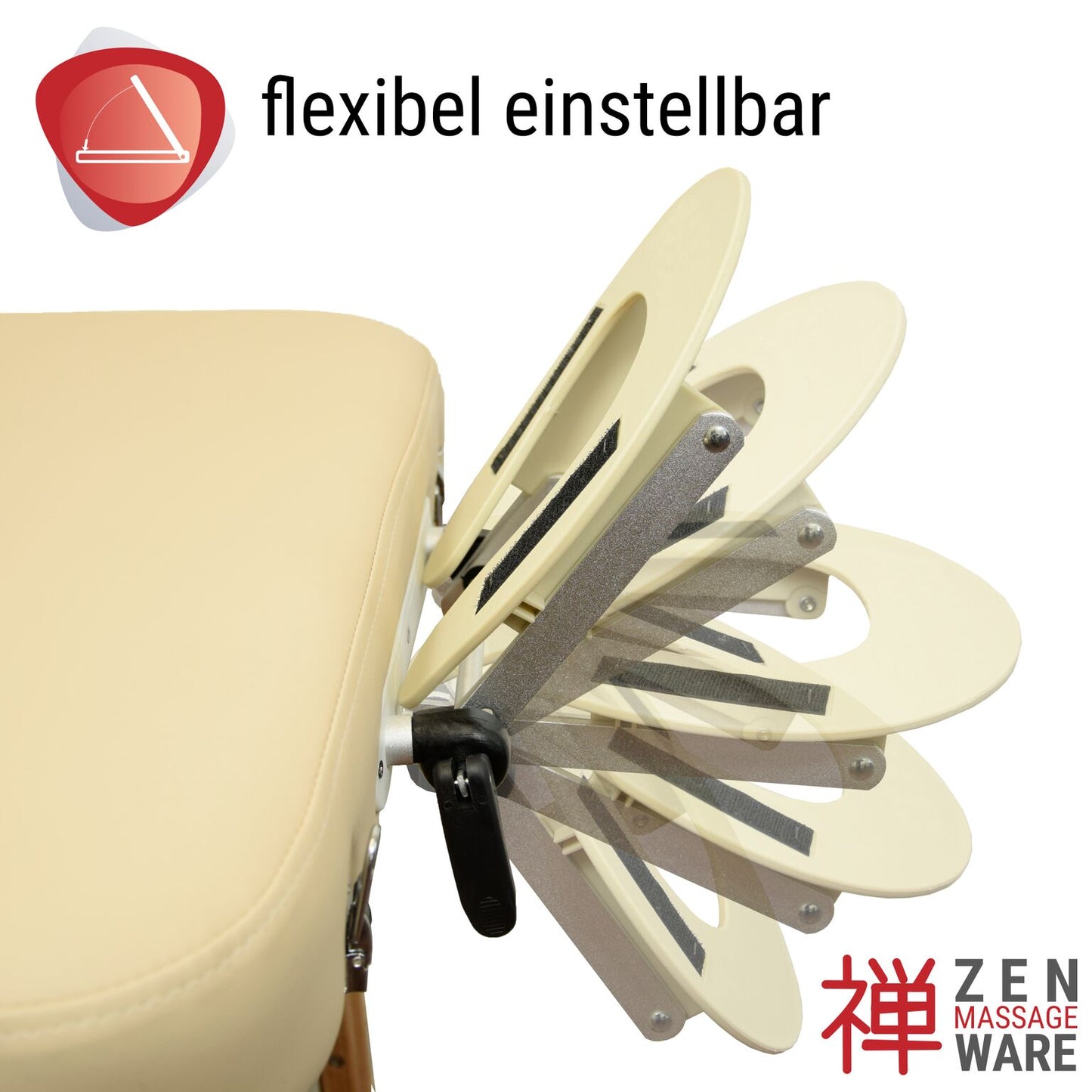 Zen headrest made of aluminum