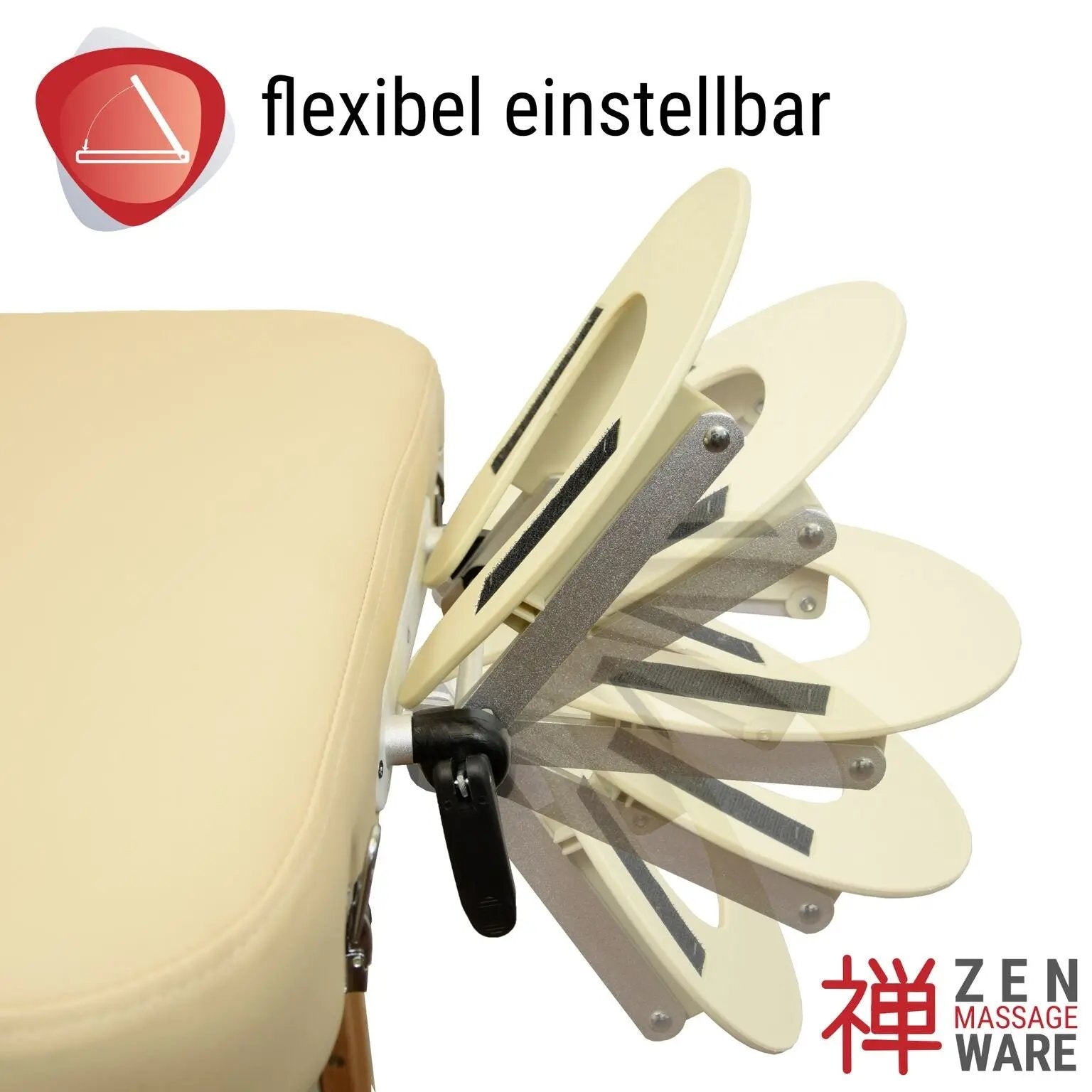 Zen Kopfstütze aus Aluminium ZEN MASSAGE WARE