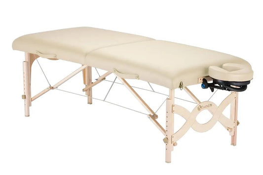 Earthlite Avalon XD, mobile Massageliege, Vanille, Vollansicht