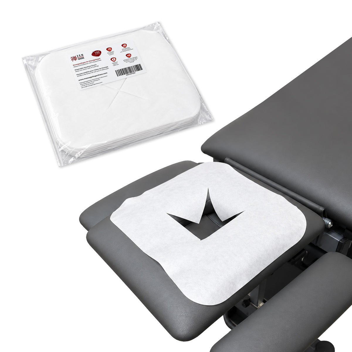 Disposable Headrest Covers with X-Cutting