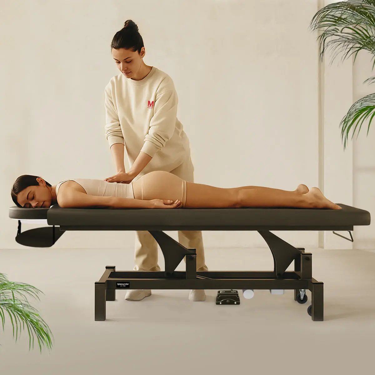 Massageliege Massunda® BASIC elektrisch | 2-Segmente Massunda