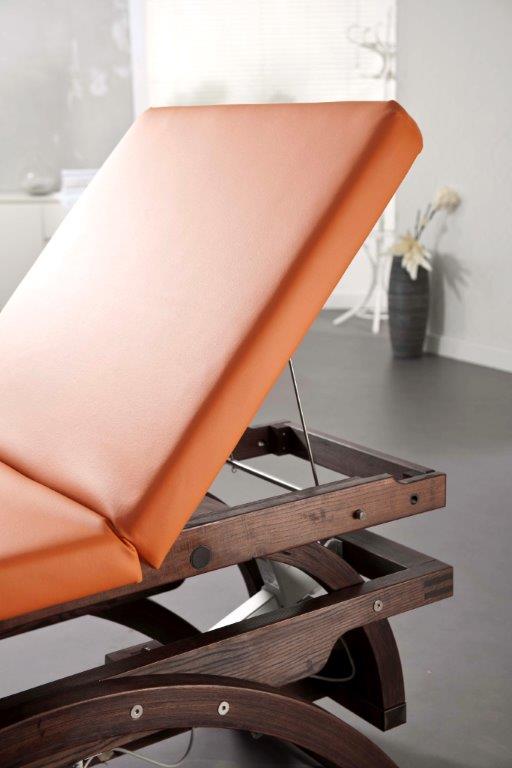 Falkner Sir Henry Massageliege aus Holz, Oberfläche gebeizt, Rückenlehne