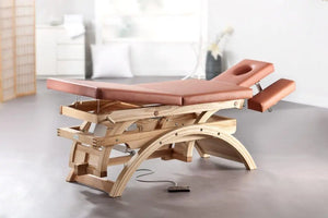 Falkner Sir Henry Massageliege aus Holz, Oberfläche Natur, Vollansicht