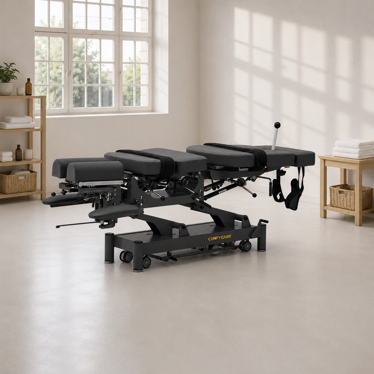 Elektrische Flexions-Distraktion Chiropraktikerliege | 6-Segmente, Ambiente