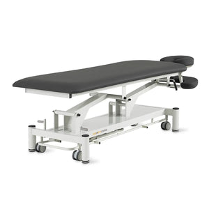 Massageliege elektrisch, Coinfycare Berlin, Rückansicht, Farbe: Dunkelgrau