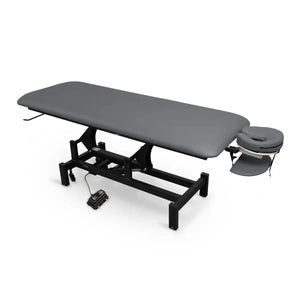 Massageliege elektrisch, Massunda Basis, Farbe dunkelgrau, topview