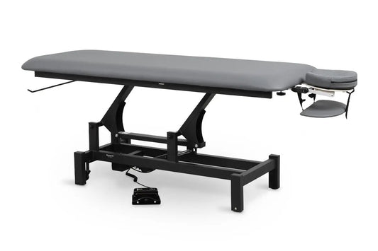 Massageliege elektrisch, Massunda Basis, Farbe dunkelgrau, totalansicht