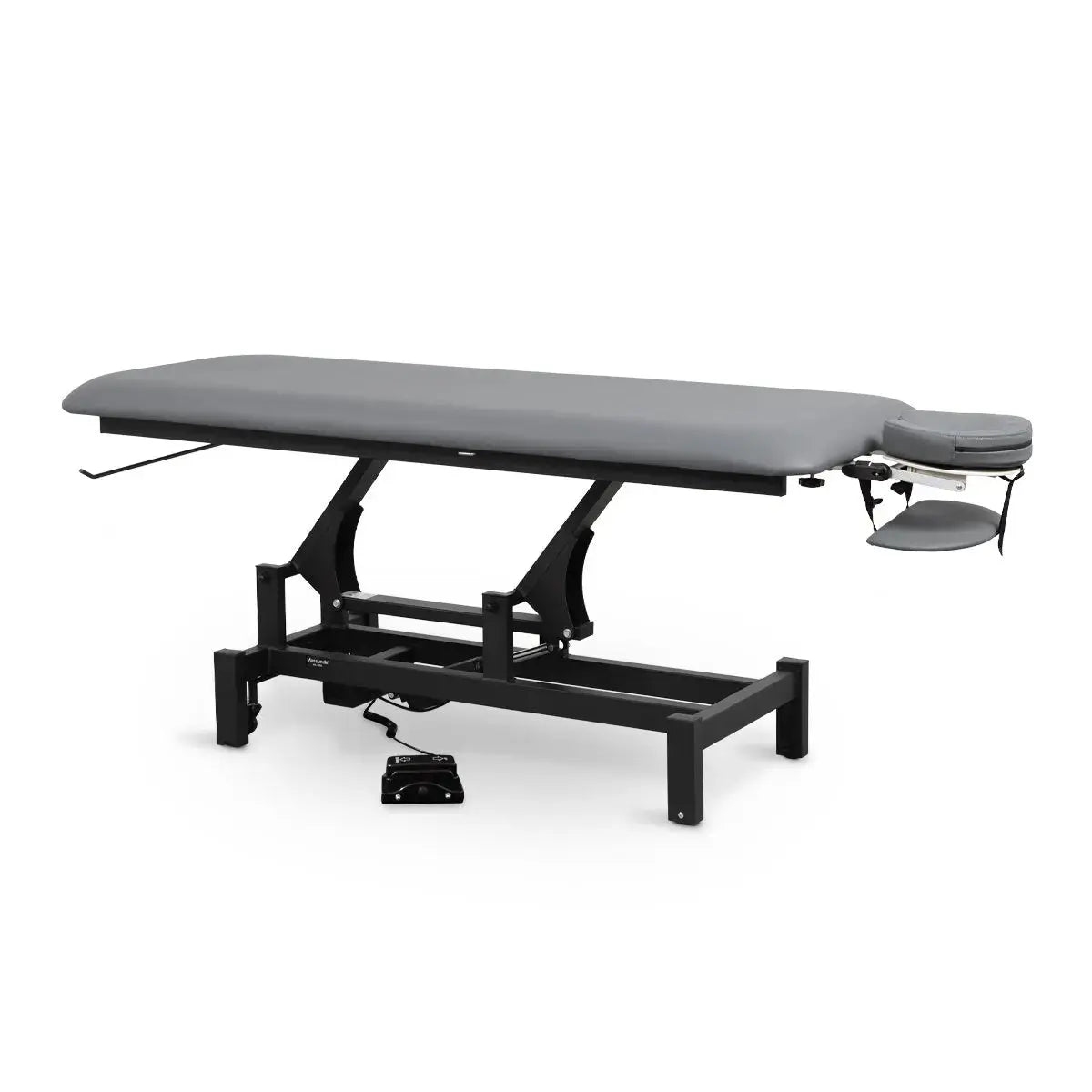 Massageliege elektrisch, Massunda Basis, Farbe dunkelgrau, Vollansicht