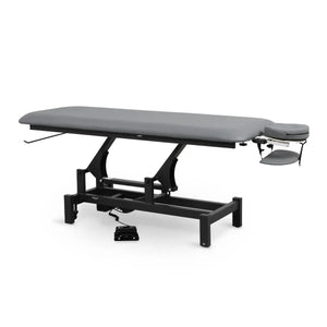 Massageliege elektrisch, Massunda Basis, Farbe dunkelgrau, Vollansicht