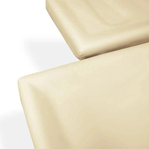 Massageliege Zen Ayurveda Pro Set, Konturansicht, Farbe Creme