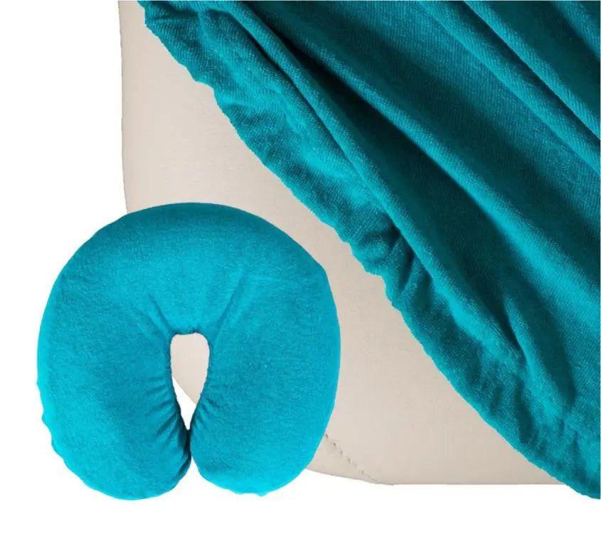 Massageliegenbezug- Set, Frottee, Farbe: Smaragdgrün