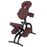 Earthlite Avila mobiler Massagestuhl, Burgund, Vollansicht