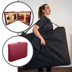 Massunda all inklusive, mobile Massageliege, Farbe Burgund mit Tragetasche
