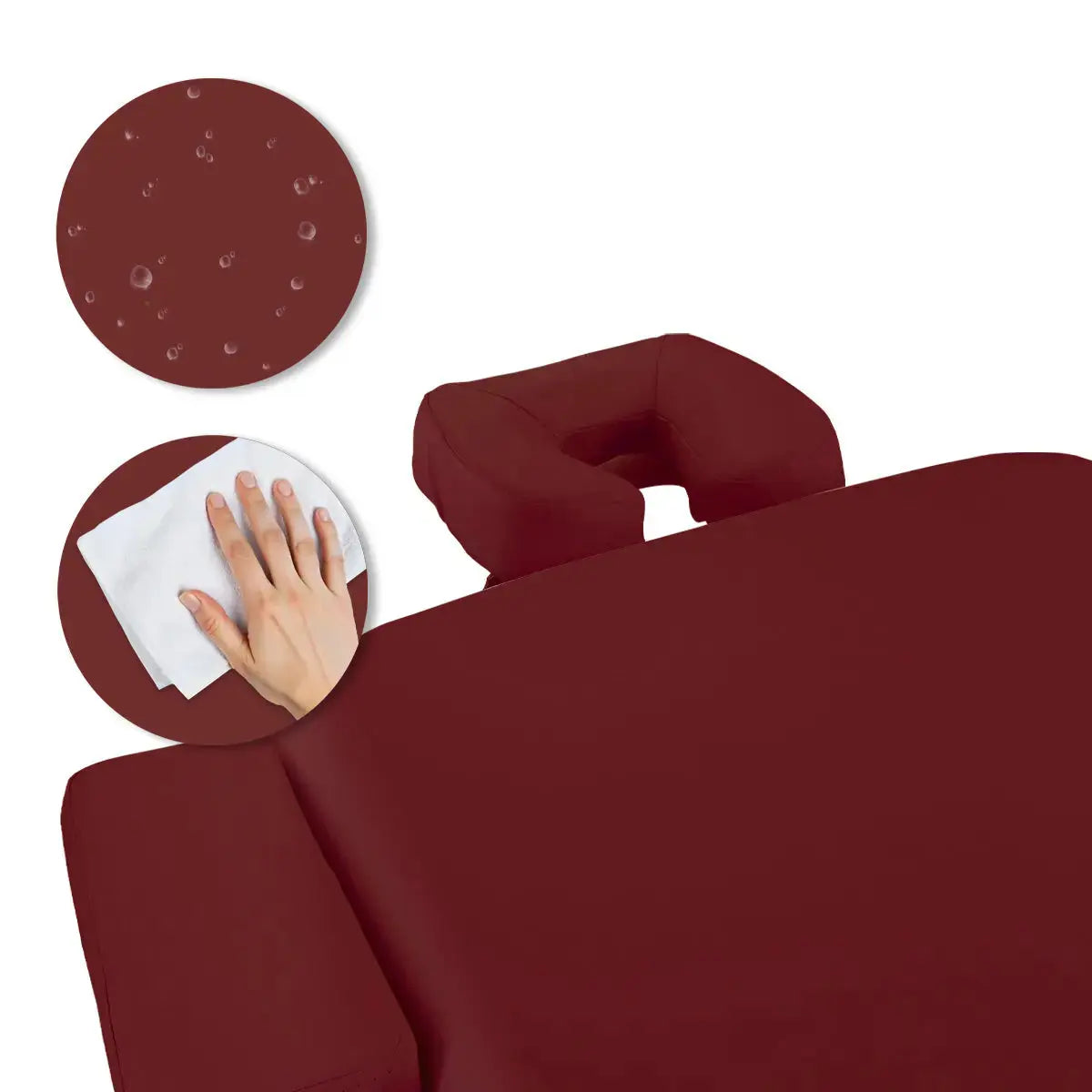 Mobile Massageliege Massunda all inklusive, Pflege, Farbe: Burgund