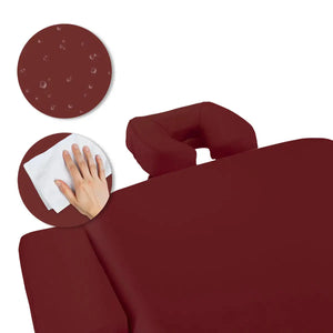 Mobile Massageliege Massunda all inklusive, Pflege, Farbe: Burgund