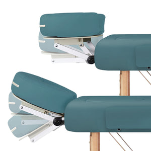 Mobile Massageliege Zen Basic 3 Flat, Kopfstütze, Farbe: Teal