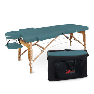 Mobile Massageliege Zen Basic 3 Flat mit Tragetasche, Farbe: Teal