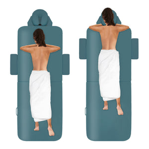 Mobile Massageliege Zen Basic 3 Flat, Positionen, Farbe: Teal