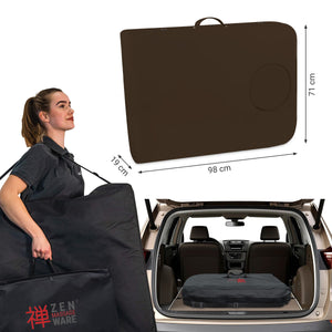 Mobile Massageliege Zen Basic 3 Flat, Koffermaße, Farbe: Schokolade