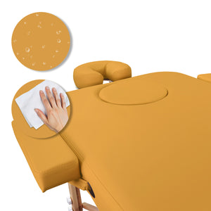 Mobile Massageliege Zen Basic 3 Flat, Pflege, Farbe: Safrangelb