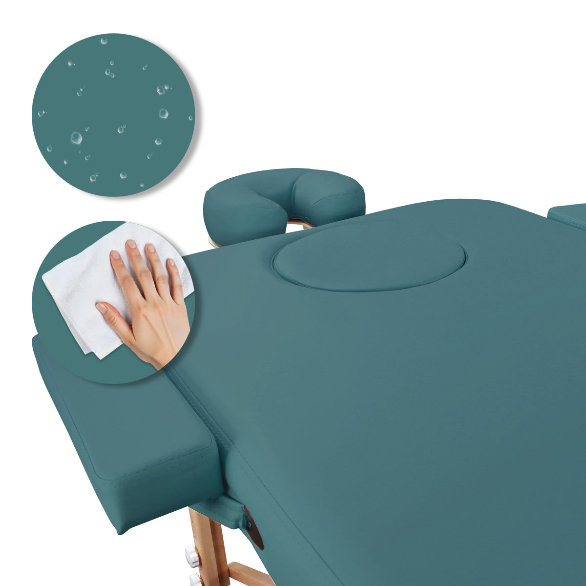 Mobile Massageliege Zen Basic 3 Flat, Pflege, Farbe: Teal