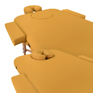 Mobile Massageliege Zen Basic 3 Flat, Plugin, Farbe: Safrangelb