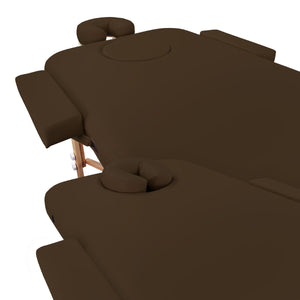 Mobile Massageliege Zen Basic 3 Flat, Plugin, Farbe: Schokolade