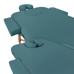Mobile Massageliege Zen Basic 3 Flat, Plugin, Farbe: Teal