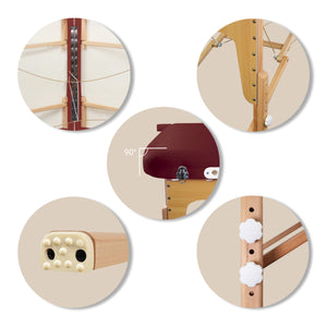 Mobile Massageliege Zen Basic 3 Flat, USP, Farbe: Burgund