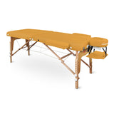 Mobile Massageliege Zen Basic 3 Flat, Vollansicht, Farbe: Safrangelb