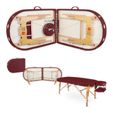 Massageliege Zen Oval FlatTop, Zubehör, burgund