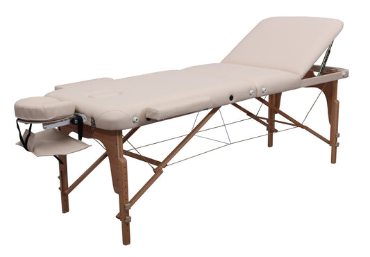 Mobile Massageliege Zen Physio Top, Farbe Creme, Vollansicht