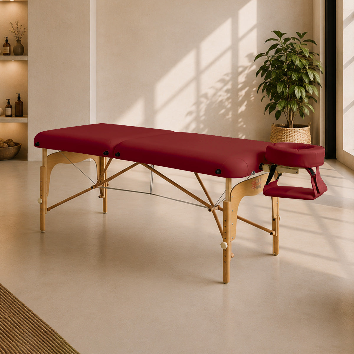 Mucola Massageliege 2 Zonen Aluminiumgestell Beige Mucola Massageliege 2 Zonen Aluminiumgestell Beige
