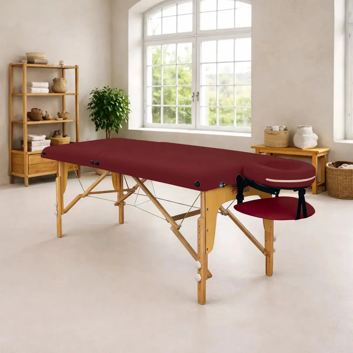 Mobile Massageliege Zen Startup, Ambiente, Farbe: Burgund