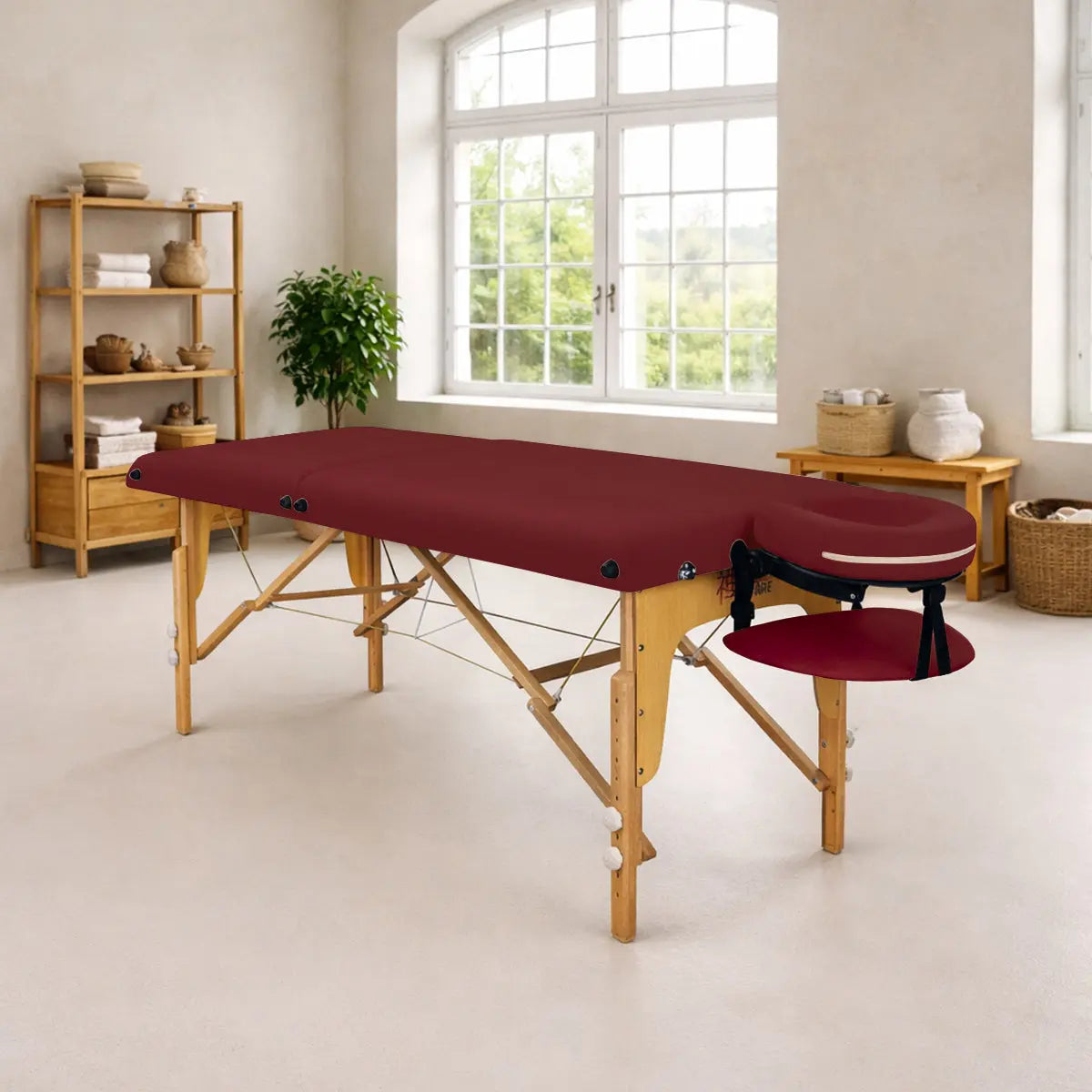 Mobile Massageliege Zen Startup, Ambiente, Farbe: Burgund