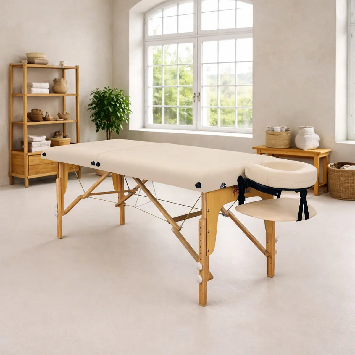 Mobile Massageliege Zen Startup, Ambiente, Farbe: Creme