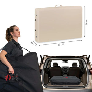 Mobile Massageliege Zen Startup, Kofferabmessung, Farbe: Creme