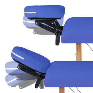 Mobile Massageliege Zen Startup, Kopfstütze, Farbe: Königsblau