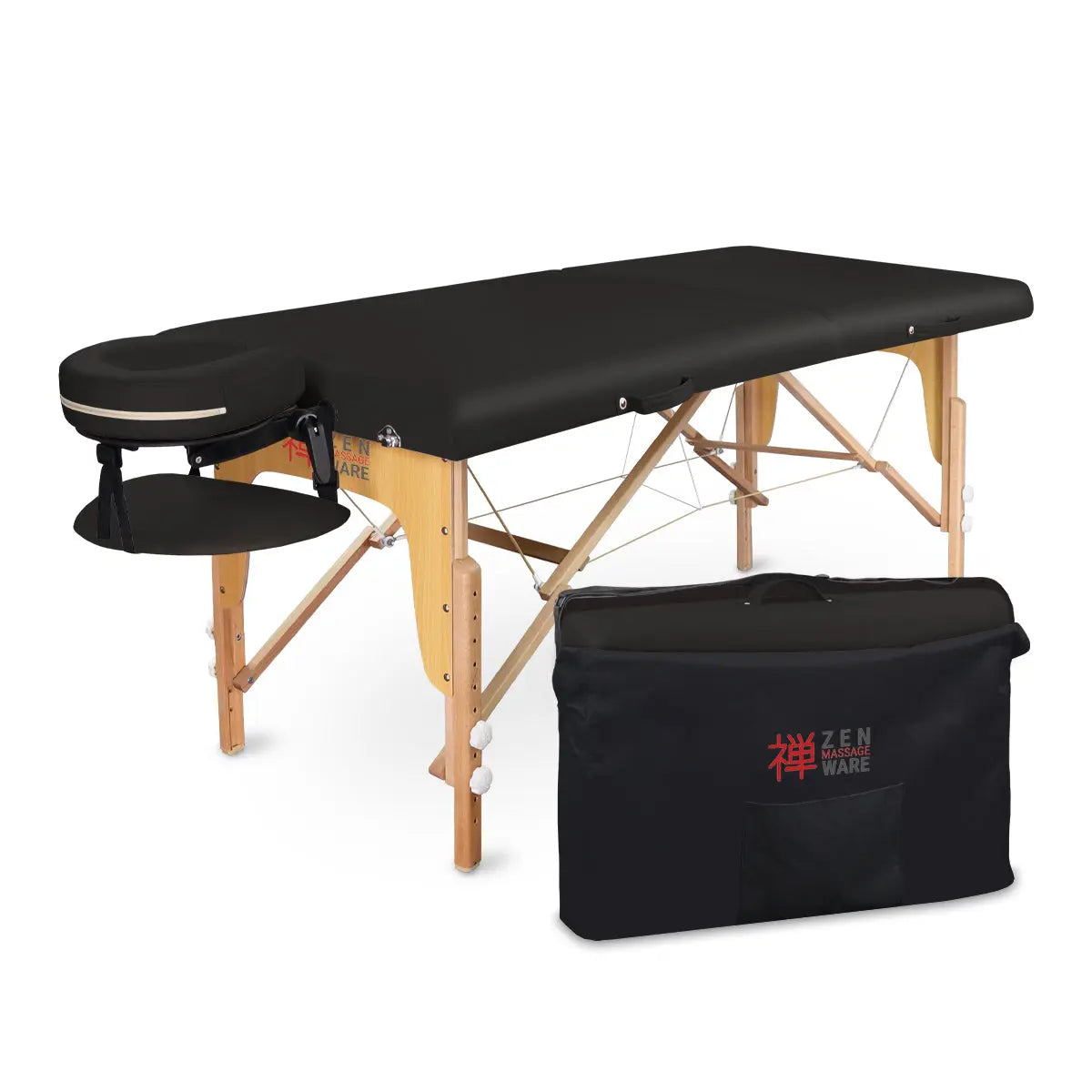 Mobile Massageliege Zen Startup, Tragetasche, Farbe: Schwarz