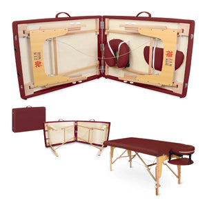 Mobile Massageliege Zen Startup, Zubehör, Farbe: Burgund