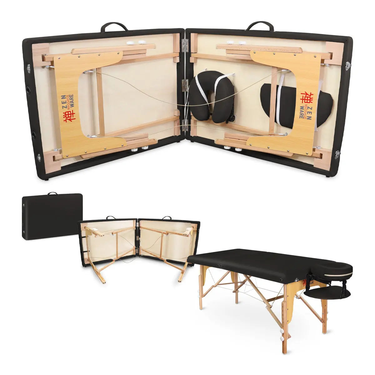 Mobile Massageliege Zen Startup, Zubehör, Farbe: Schwarz