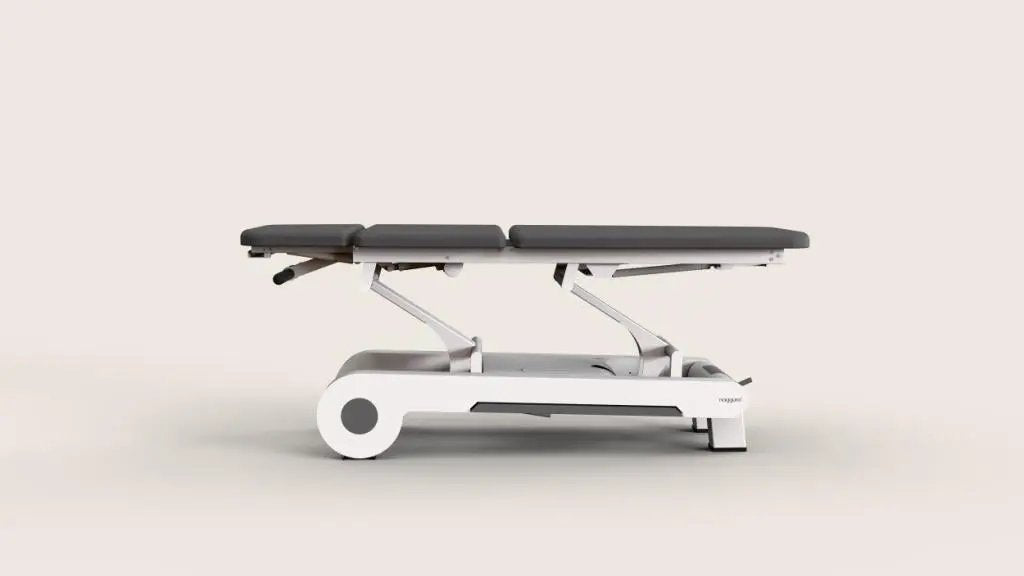 Naggura NRun 3, Therapieliege, 3 Segmente, Seitenansicht, Farbe graphit