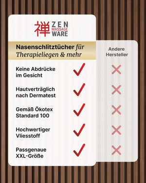 nasenschlitztuecher-einwegauflagen-mit-x-ausschnitt-fuer-die-therapieliege ZEN MASSAGE WARE