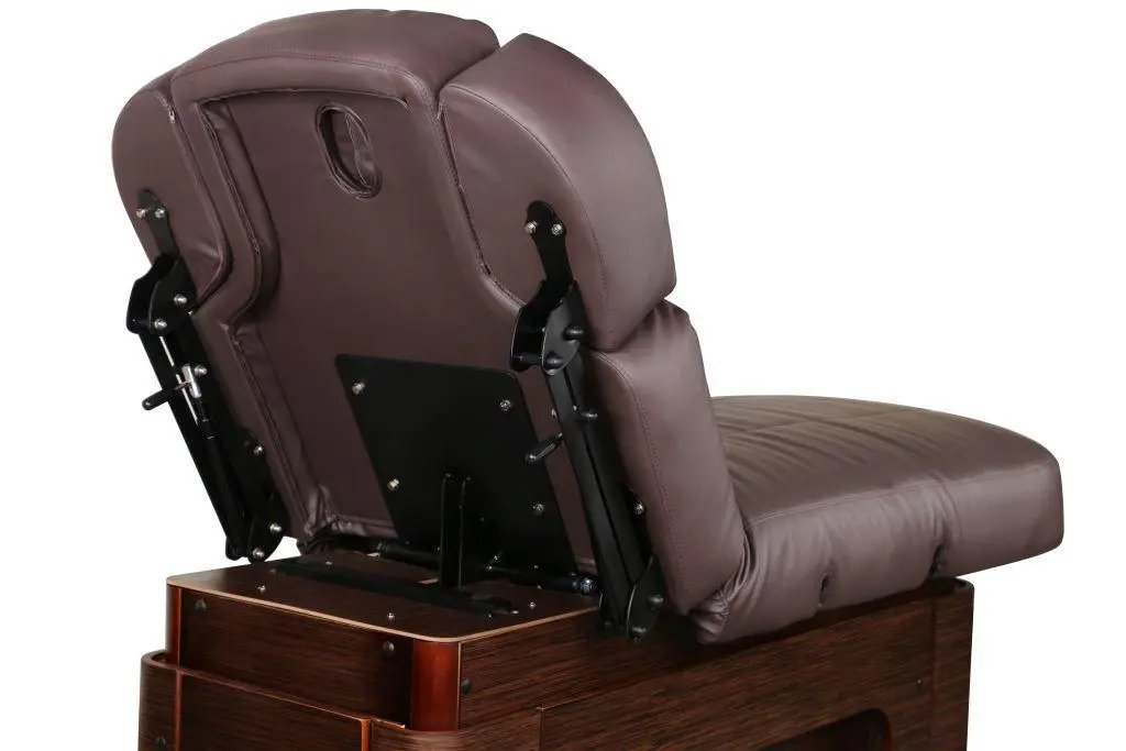 Sonia elektrische Spa und Wellnessliege Eris, braun, Rueckansciht