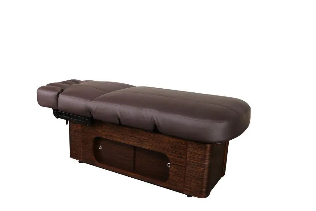 Sonia elektrische Spa und Wellnessliege Eris, braun, Vollansicht, gerade Liegeflaeche