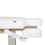 Spa Wellnessmassageliege Harmonia, Armablage, weiß