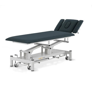 Therapielie elektrisch, Coinfycare Paris, Kopfteil positiv, Farbe: Marineblau