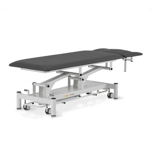 Therapieliege elektrisch, Coinfycare Paris, Vollansicht, Farbe dunkelgrau, Rückseite