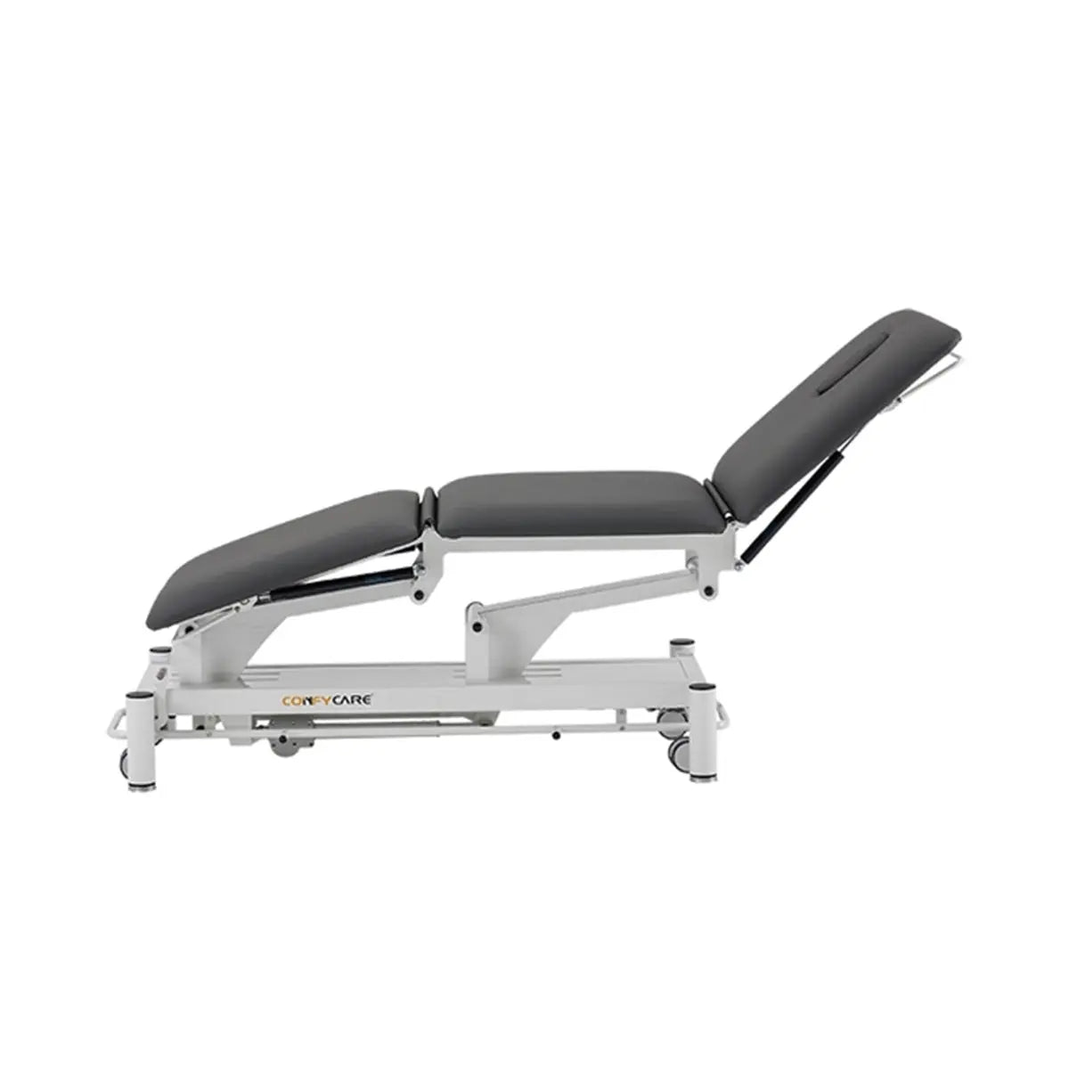 Therapieliege elektrisch, Coinfycare Sofia, Farbe: dunkelgrau, Beinteil