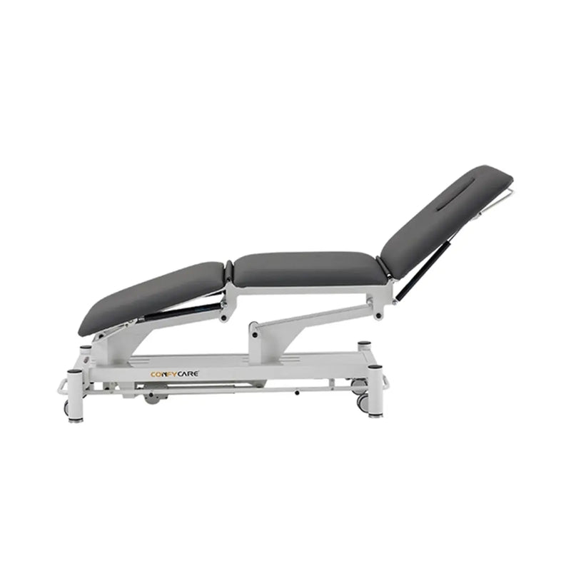 Therapieliege elektrisch, Coinfycare Sofia, Farbe: dunkelgrau, Beinteil